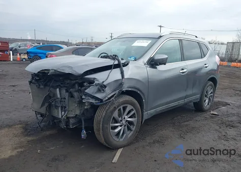 2016 Nissan Rogue Sl z USA, uszkodzony, nr VIN 5N1AT2MV9GC857449